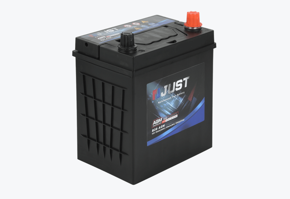 JUST AGM-B20 12V 36Ah Start-Stop Automotive Battery | High CCA & Vibration Resistant
