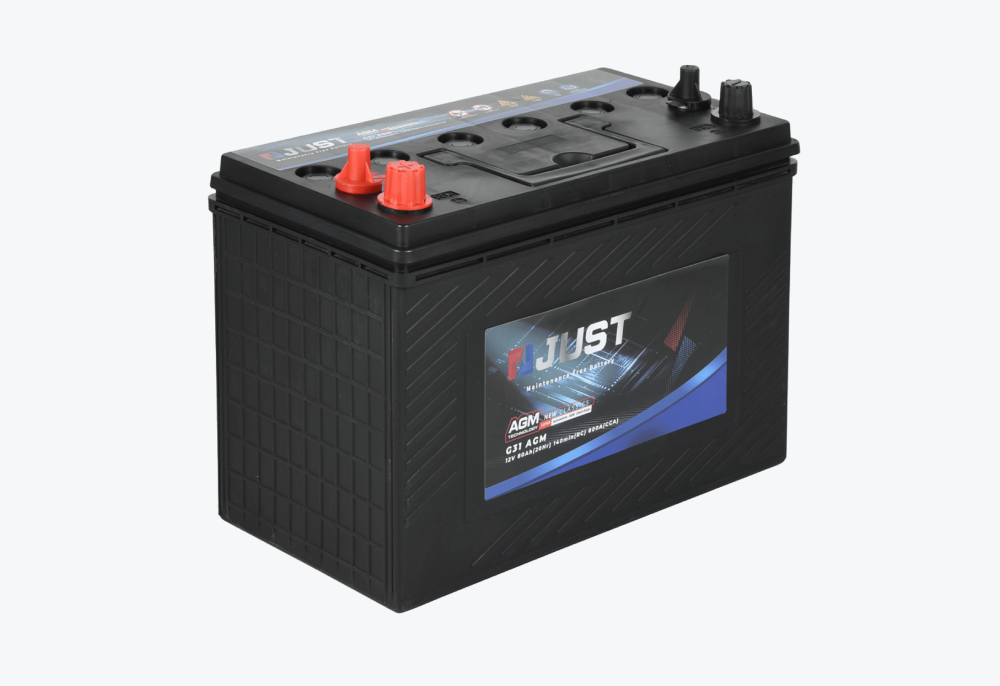 JUST AGM-G31 12V 80Ah Battery | 800A CCA Heavy-Duty Start-Stop Power