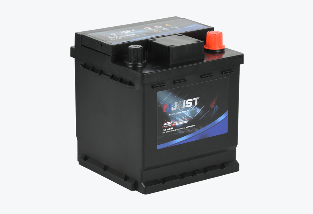 JUST AGM-L0 12V 40Ah Battery | Compact 460A CCA Start-Stop Power
