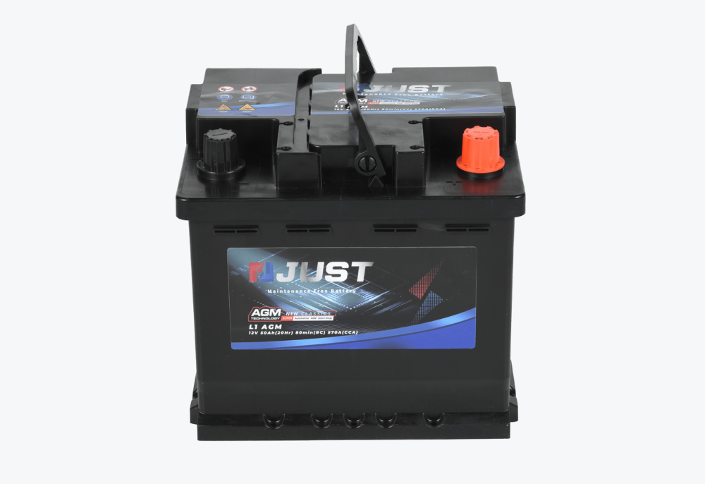 JUST AGM-L1 12V 50Ah Battery | 570A CCA for Start-Stop Vehicles