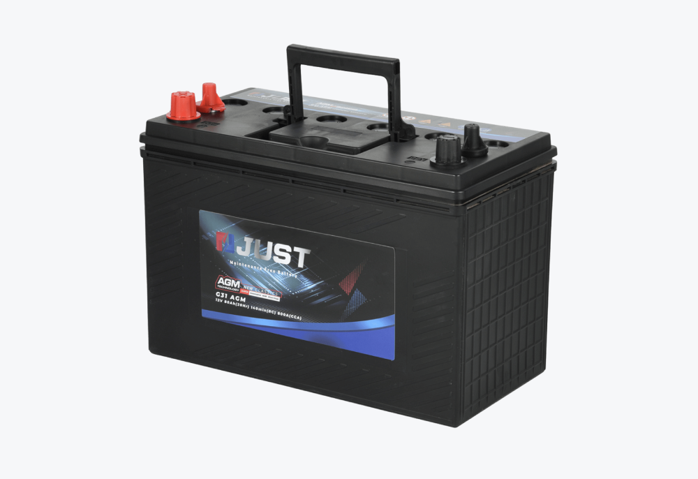 JUST AGM-G31 12V 80Ah Battery | 800A CCA Heavy-Duty Start-Stop Power