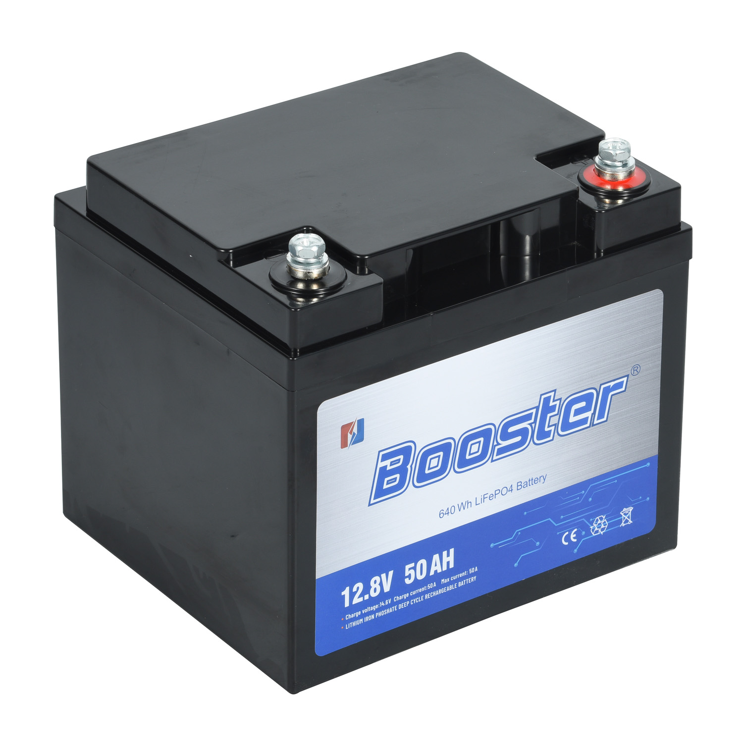 LiFePO4 Battery 12.8V 50AH Deep Cycle Lithium Ion Battery