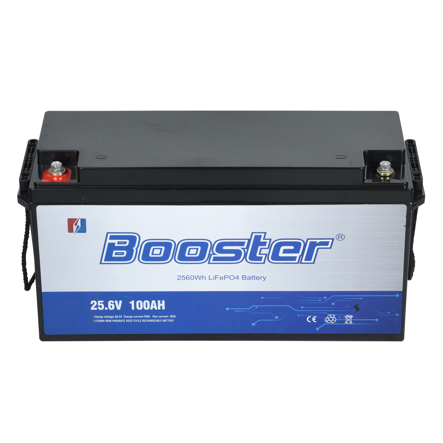 LiFePO4 Battery 25.6V 100AH Deep Cycle Lithium Ion Battery