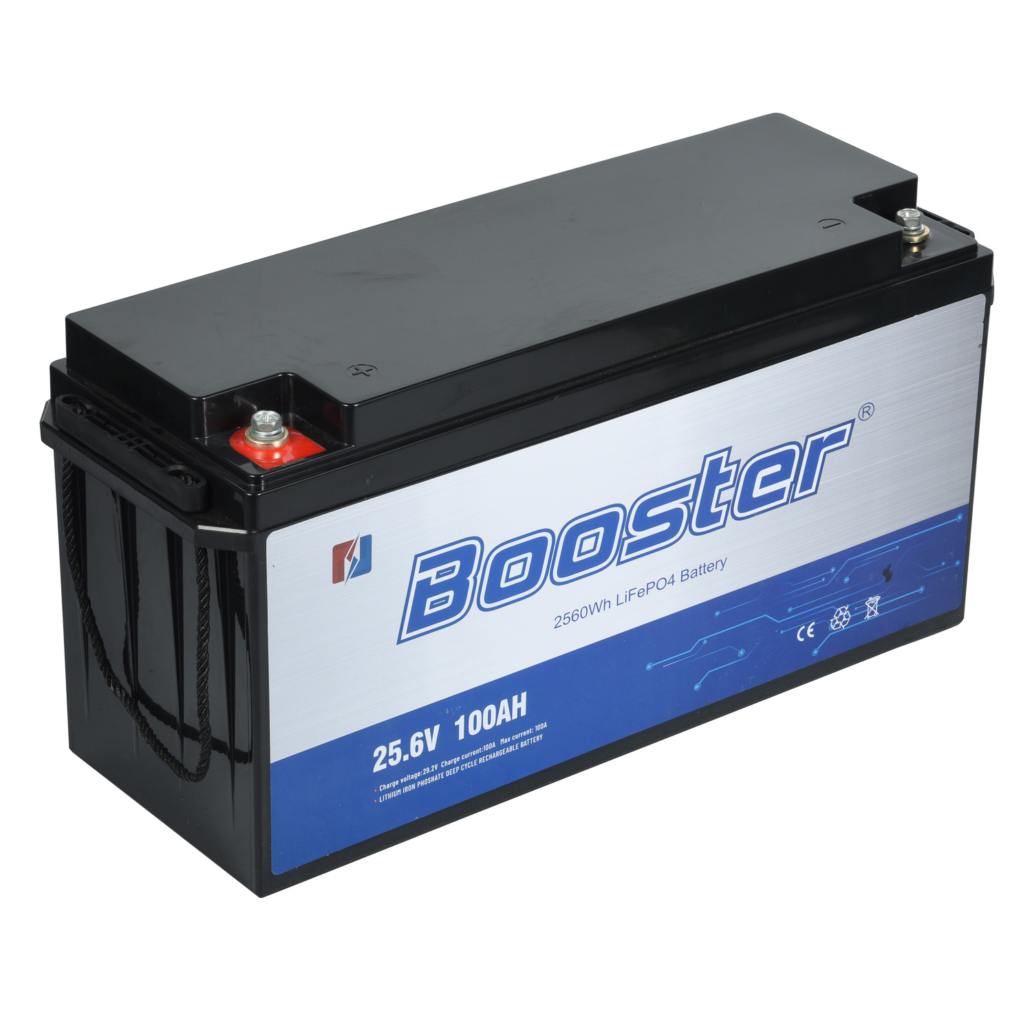 LiFePO4 Battery 25.6V 100AH Deep Cycle Lithium Ion Battery