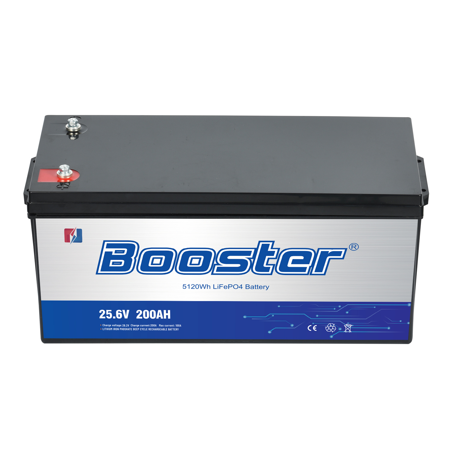 LiFePO4 Battery 25.6V 200AH Deep Cycle Lithium Ion Battery
