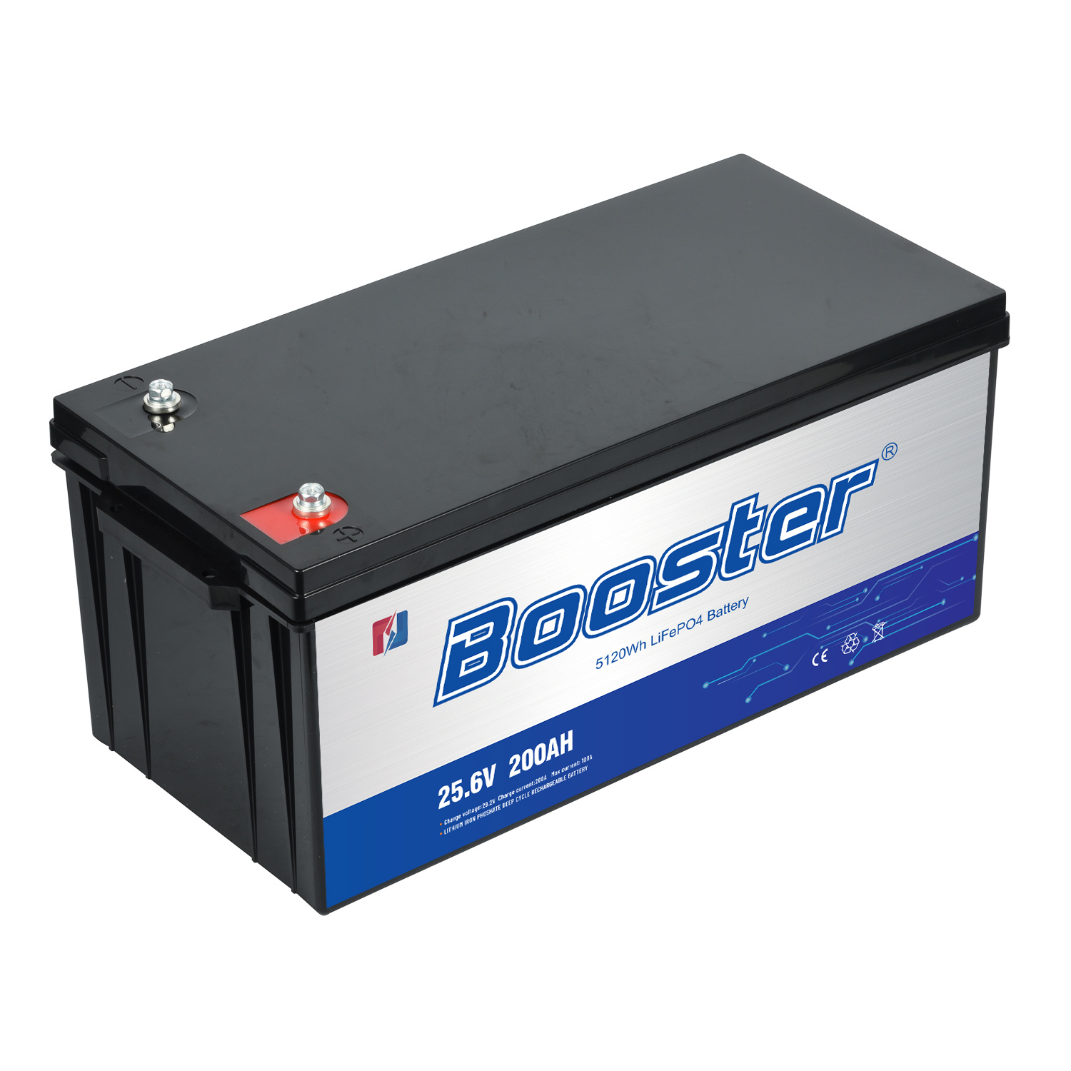 LiFePO4 Battery 25.6V 200AH Deep Cycle Lithium Ion Battery