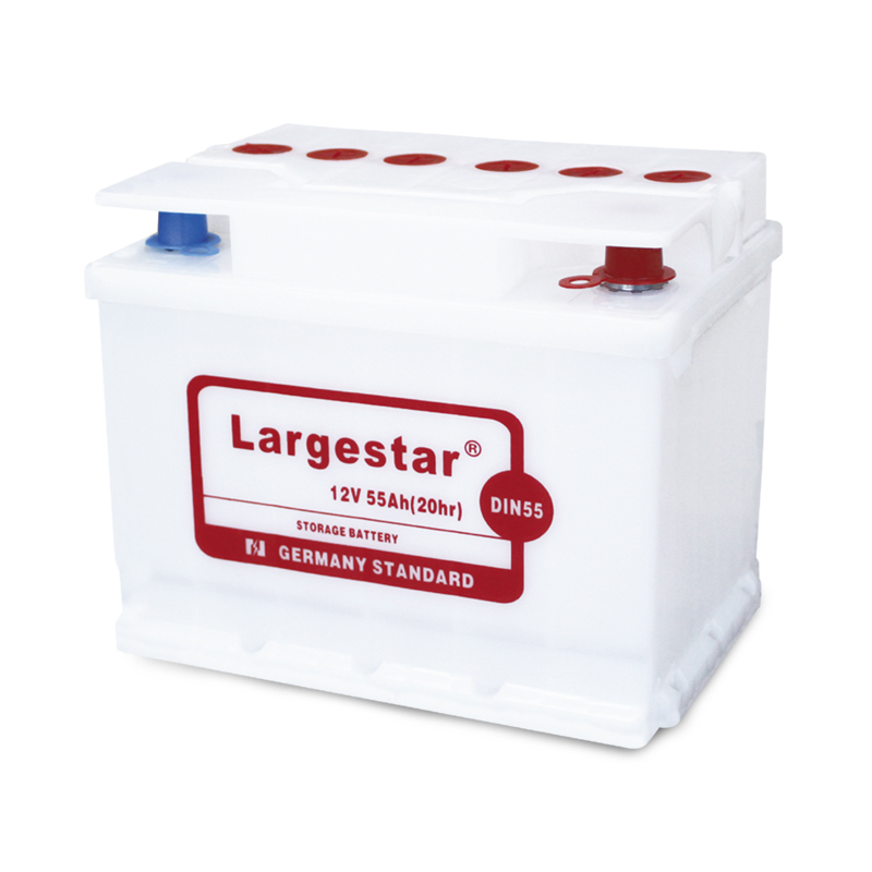 DIN55 12V 55Ah Dry-charged Battery
